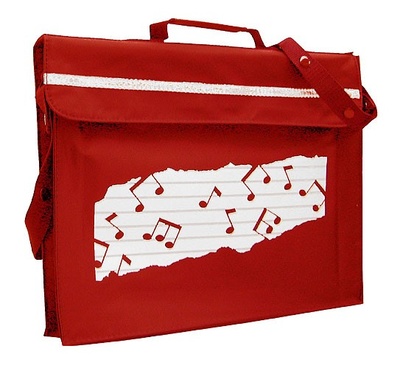 Music Sales Music Bag Sheet Music Red