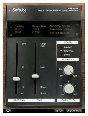 Softube TSAR-1R Reverb