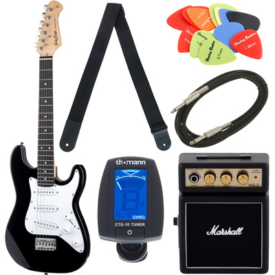 Harley Benton ST-Mini BK Bundle