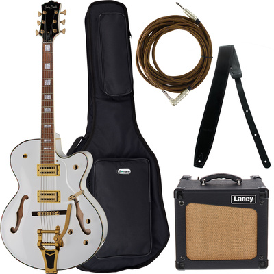 Harley Benton BigTone Vintage White Bundle