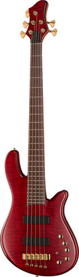 Franz Bassguitars Merak 5 NT red flamed maple