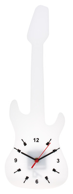 Alois Hübl Wallclock E-Guitar White
