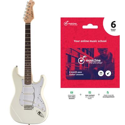 Harley Benton ST-20 WH Standard Serie Bundle