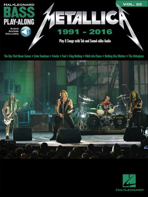 Hal Leonard Bass Play-Along Metallica:1991