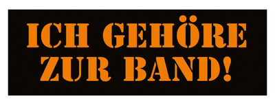 Bandshop Sticker Ich gehöre zur Band !