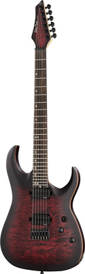 Harley Benton Amarok-6 BKRD Quilted Burst