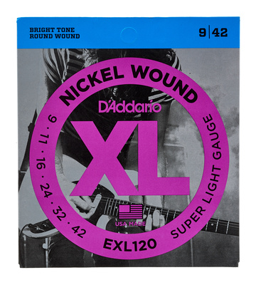 Daddario EXL120 elektrinės gitaros stygos  