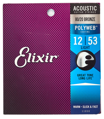Elixir Polyweb Light akustinės gitaros stygos
