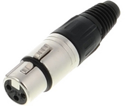Neutrik NC3 FX 3-pin XLR moteriška jungtis