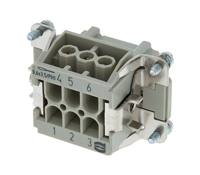 Harting Multipin 6pin daugiapinis kištukas