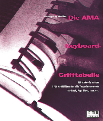 AMA Verlag Die AMA-Keyboard-Grifftabelle klaviatūrų grifftabelė