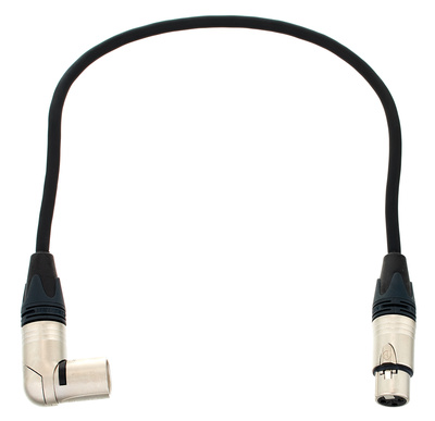 pro snake XLR Patch Angled Male 0.5m sujungimo laidas