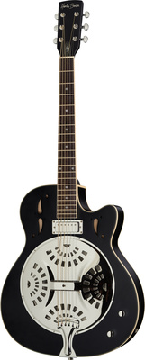 Harley Benton Custom Line N-150CE Black rezonatorinė gitara