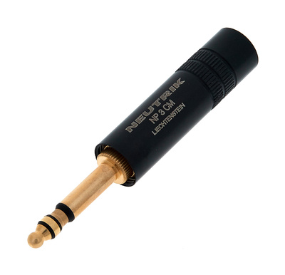 Neutrik NP3 CM-B Jack jungtis (6.3mm - 1/4")
