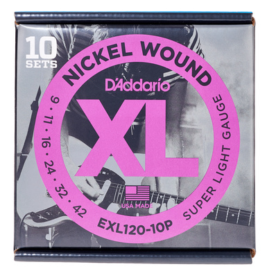 Daddario EXL120-10P elektrinės gitaros stygos  