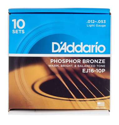 Daddario EJ16-10P akustinės gitaros stygos