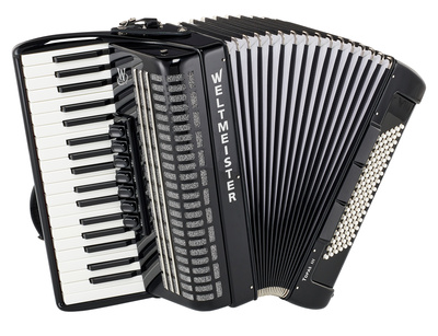Weltmeister Topas 37/96/III/7/3 Black pianinis akordeonas  