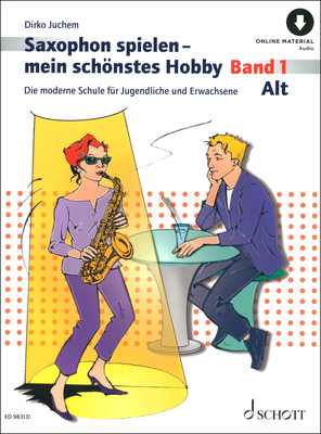 Schott Saxophon Spielen Hobby A-Sax 1 vadovėlis altiniam saksofonui