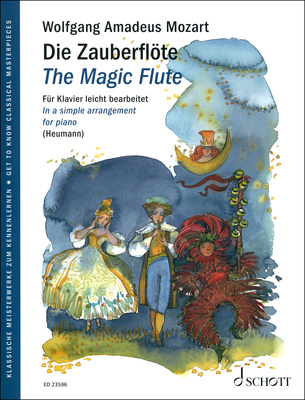 Schott Mozart Die Zauberflöte fortepijono literatūra