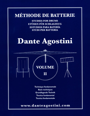 Dante Agostini Méthode De Batterie 2 būgnų vadovėlis