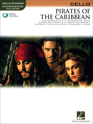Hal Leonard Pirates Of The Caribbean violončelės dainų knyga