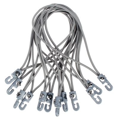 Stairville Spannfix Ø 4mm pilkas tvirtinimo komplektas (12 vnt.)