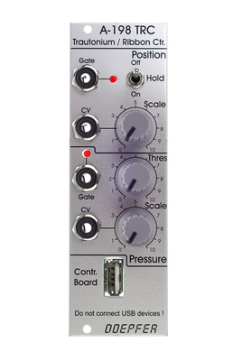 A-198, Trautonium Controller (nur Modul), zur Anbindung des Doepfer Ribbon Controllers an ein A-100 Modularsystem; erzeugt Steuerspannung für