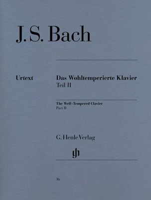 Henle Verlag Bach Wohltemperiert Klavier II klasikinė fortepijono literatūra