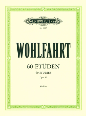 Edition Peters Wohlfahrt 60 Etüden smuiko natos
