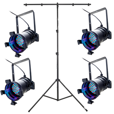 Stairville LED PAR 36 Black apšvietimo komplektas