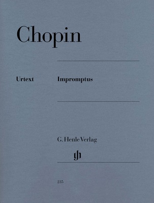 Henle Verlag Chopin Impromptus klasikinės fortepijono literatūros leidinys