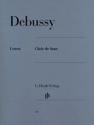 Henle Verlag Debussy Clair De Lune fortepijono literatūra 