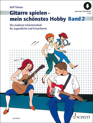 Schott Gitarre Spielen Hobby 2 akustinės gitaros mokomoji literatūra