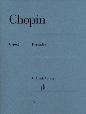 Henle Verlag Chopin Préludes fortepijono literatūra