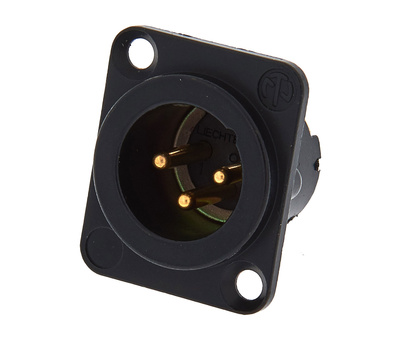 Neutrik NC3 MD-LX-B 3-pin XLR jungtis (vyriška/moteriška)