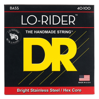 DR Strings Lo-Rider LH-40 4-stygų elektrinės bosinės gitaros stygos