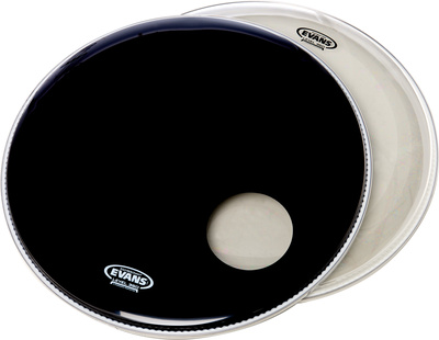 Evans 22" Bass Drum Head Set Black bosinio būgno membranų komplektas