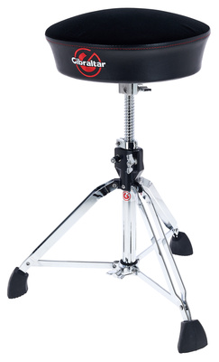 B-Stock, Gibraltar 9608D, Drummer Hocker ""The Dome"", 9600 Serie, Stoffbezug, nach oben gewölbte runde Sitzfläche und Drehspindel zur
