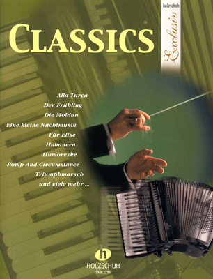 Holzschuh Verlag Classics Accordion akordeono natų knyga  