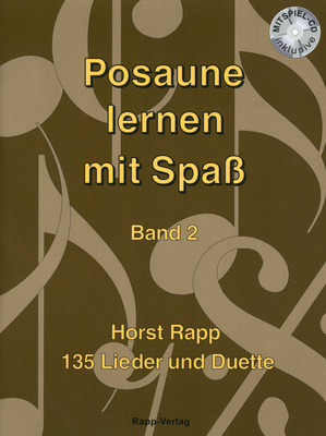 Horst Rapp Verlag Posaune lernen mit Spaß 2 dainų knyga trombonui  