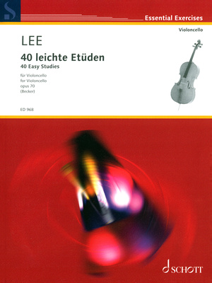Schott Lee 40 leichte Etüden pažengusių literatūra violončelei