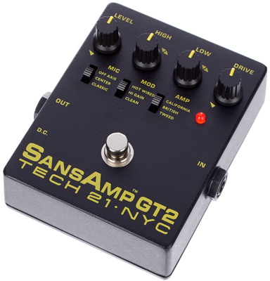 Tech 21 SansAmp GT 2 distortion pedalas