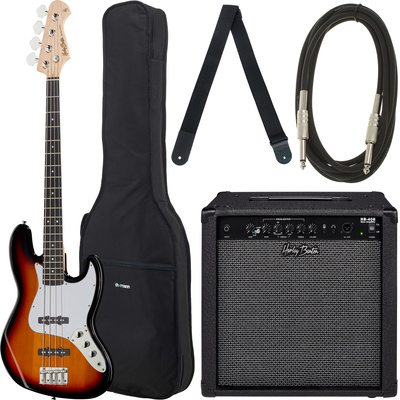 Harley Benton JB22-Set 2 bosinių gitarų komplektas