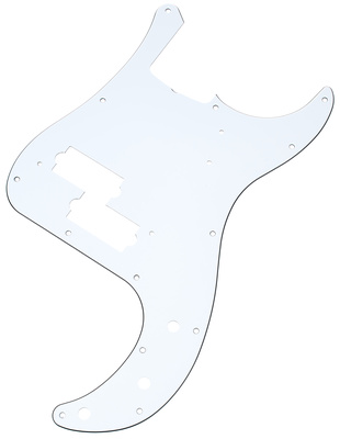 Pickguard/Schlagbrett P-Bass WH, 13-loch, 3-lagig, Farbe: Weiß, passend für '62 American Vintage, American und American Standard, Precision