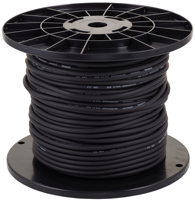 Cordial CMK 222 BK/100M mikrofono laidas metrais