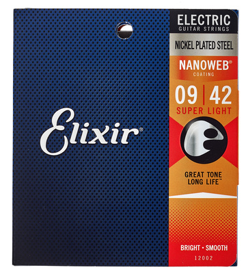 Elixir Nanoweb Super-Light elektrinės gitaros stygos