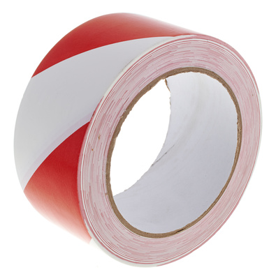 Stairville Warning Tape Red/White audinio juosta
