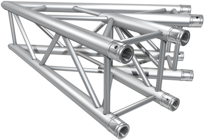 F34C19, 45° 2-Wege Ecke F34, 4-Punkt Traverse, Rohrabstand 29cm (Außen) mit Konischem Verbinder Satz (Schnellverbinder), Rohrdurchmesser