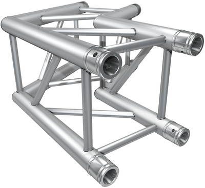 F34C22, 120° 2-Wege Ecke F34, 4-Punkt Traverse, Rohrabstand 29cm (Außen) mit Konischem Verbinder Satz (Schnellverbinder), Rohrdurchmesser