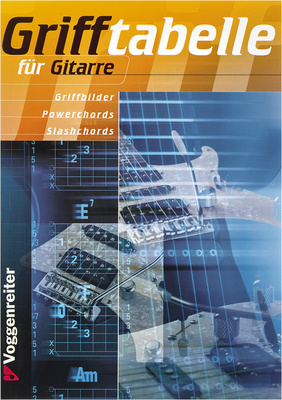 Voggenreiter Grifftabelle für Gitarre gitaros akordų lentelė  